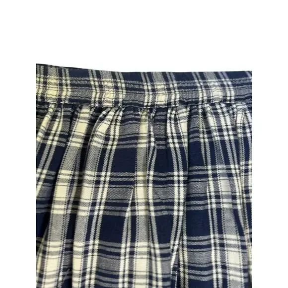 Vtg The Eagles Eye Primitive Plaid Embroidered Heart Skirt XL Valentine Country - Picture 6 of 10